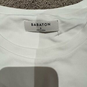 Babaton Men's White Short Sleeve Crew Neck Tee